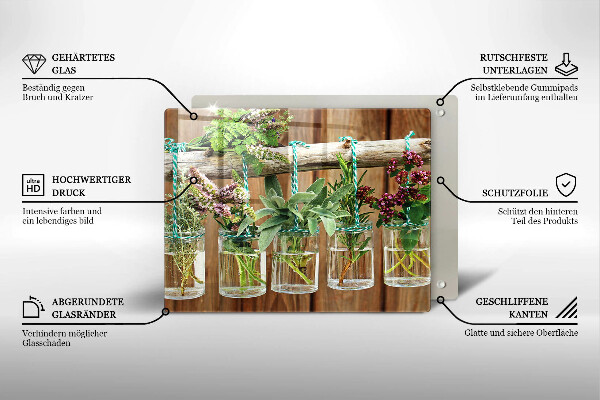 Kitchen worktop saver Herbs vintage plants