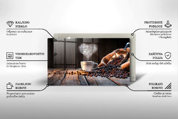 Kitchen worktop saver Coffee cup and heart