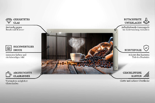 Kitchen worktop saver Coffee cup and heart