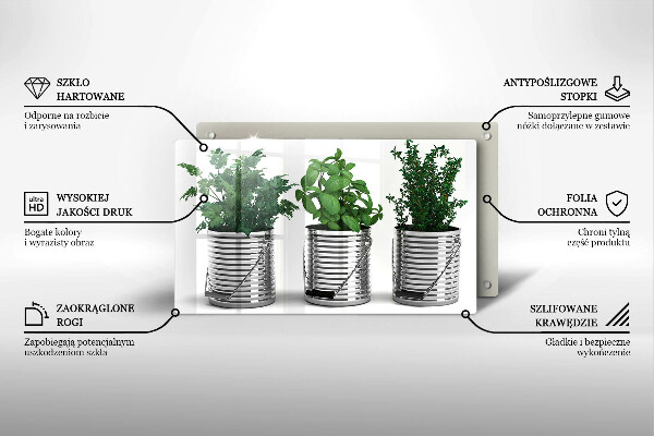 Induction hob protector Plants herbs