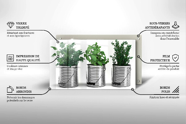 Induction hob protector Plants herbs