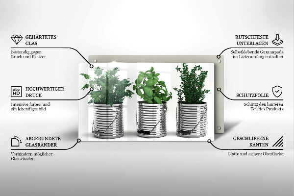 Induction hob protector Plants herbs