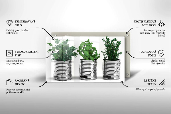 Induction hob protector Plants herbs