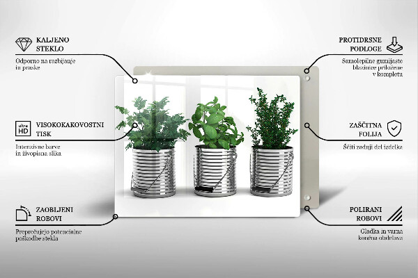 Induction hob protector Plants herbs