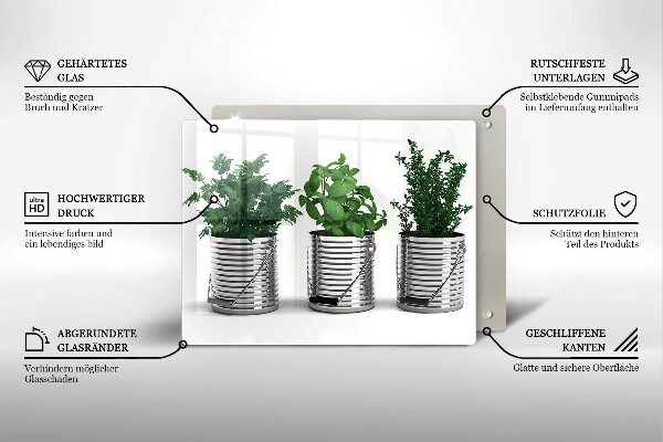 Induction hob protector Plants herbs