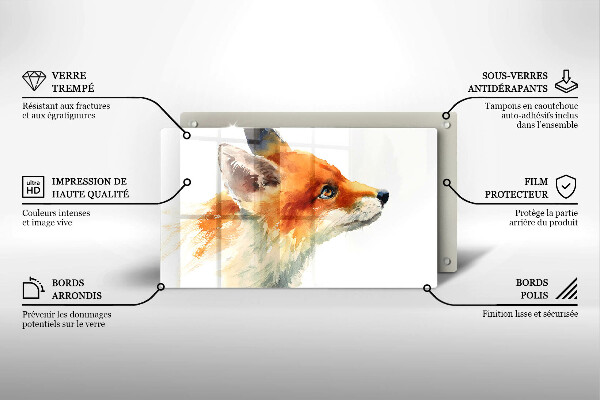 Kitchen worktop saver Painted fox