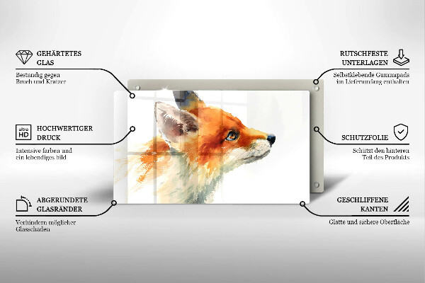 Kitchen worktop saver Painted fox