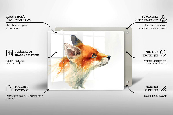 Kitchen worktop saver Painted fox