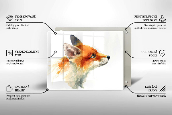 Kitchen worktop saver Painted fox