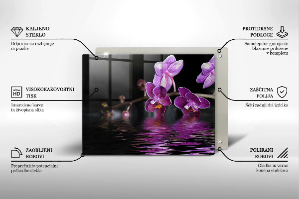 Induction hob protector Orchid Water Zen