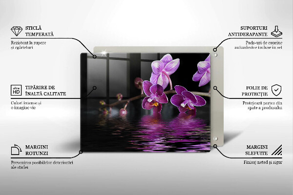 Induction hob protector Orchid Water Zen