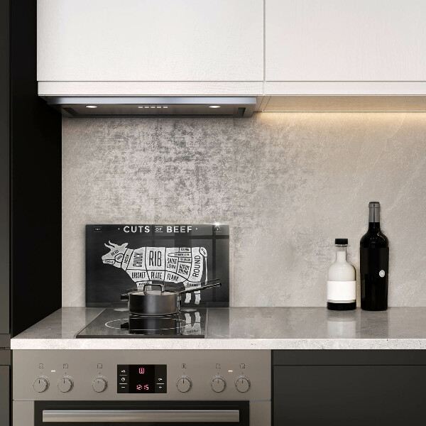 Kitchen worktop saver Cow meat beef