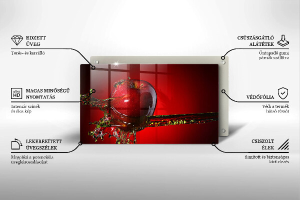 Induction hob protector Apple fruit in water