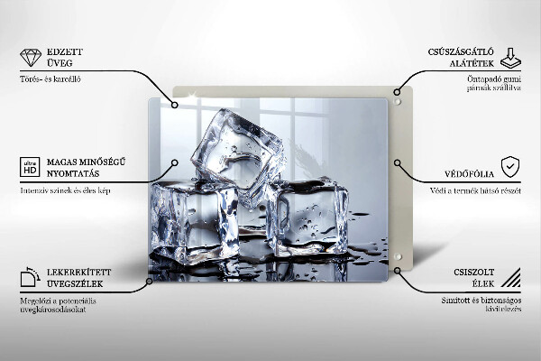 Induction hob protector Ice cubes