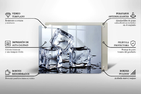 Induction hob protector Ice cubes