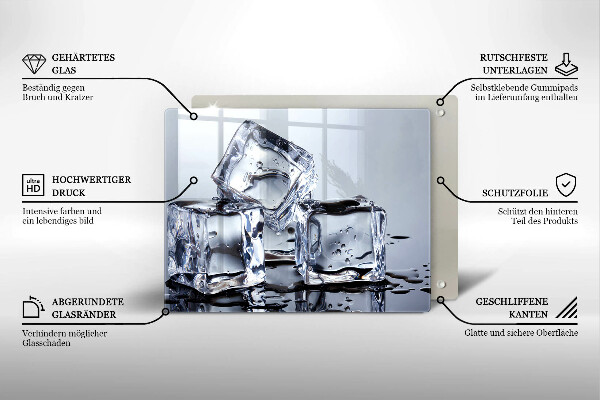 Induction hob protector Ice cubes
