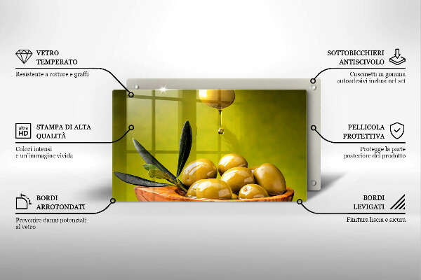 Induction hob protector Tasty olives