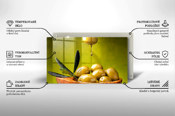 Induction hob protector Tasty olives