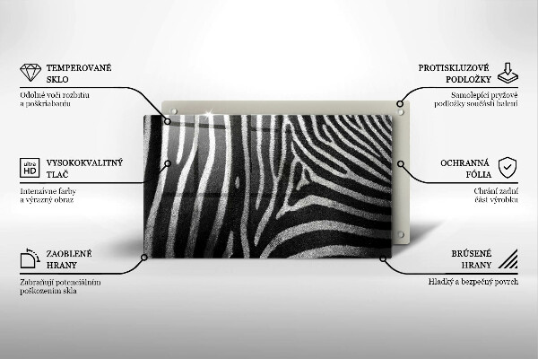 Kitchen worktop saver Zebra stripes