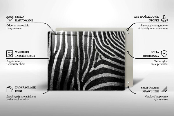 Kitchen worktop saver Zebra stripes