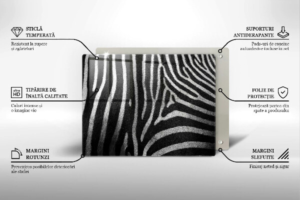 Kitchen worktop saver Zebra stripes