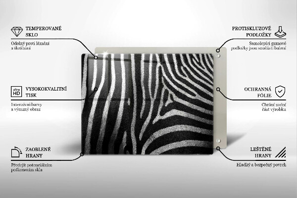 Kitchen worktop saver Zebra stripes