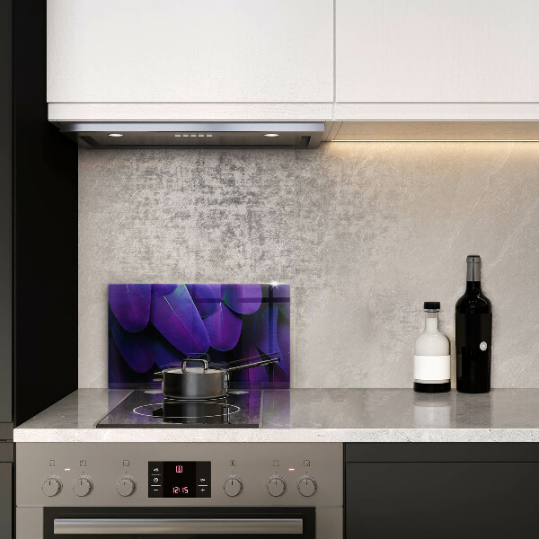 Glass worktop saver Neon feathers