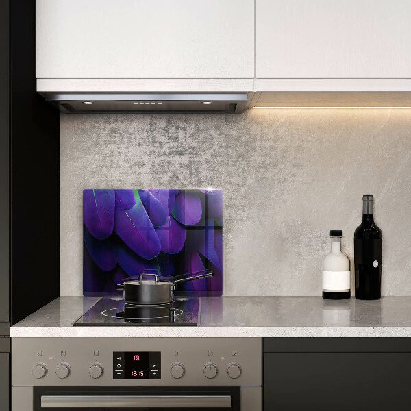 Glass worktop saver Neon feathers