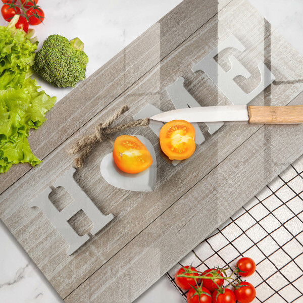 Induction hob protector Boards and the inscription Home