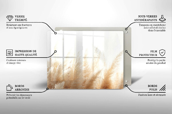 Kitchen worktop saver Pampas grass