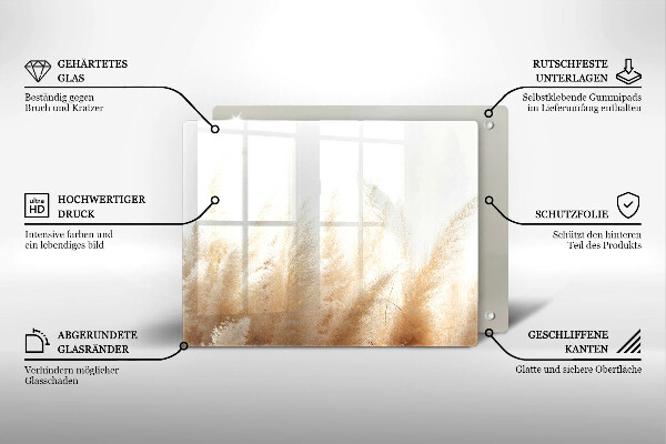 Kitchen worktop saver Pampas grass