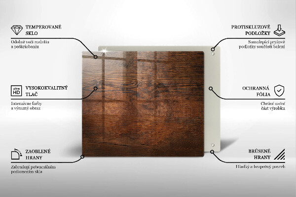 Work surface savers Dark wood board