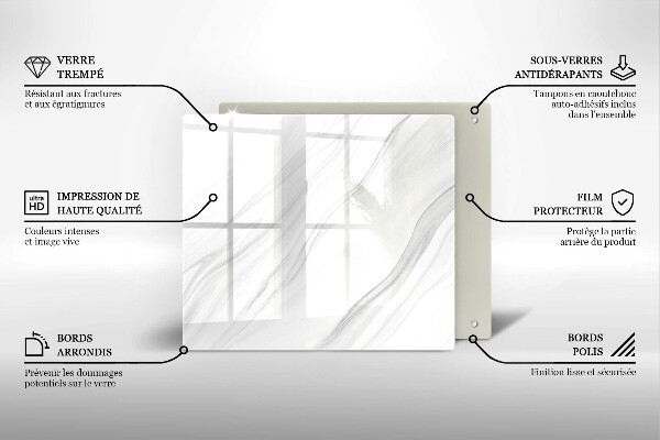 Work surface savers Delicate marble