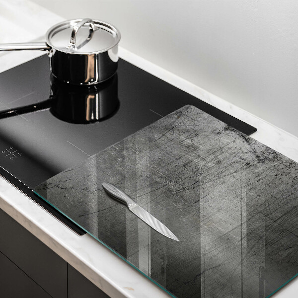 Induction hob protector Metal texture