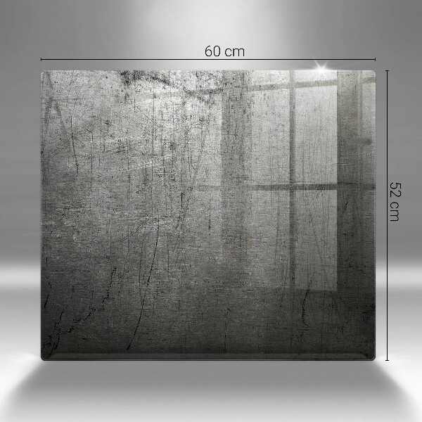 Induction hob protector Metal texture