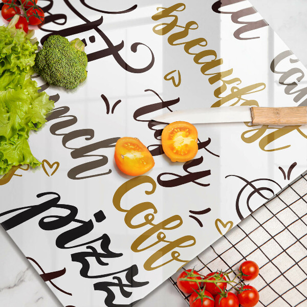 Induction hob protector Text Bon Appetit