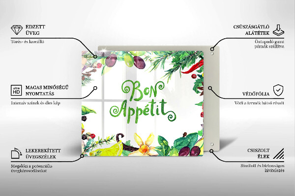 Work surface savers The inscription Bon Appetit