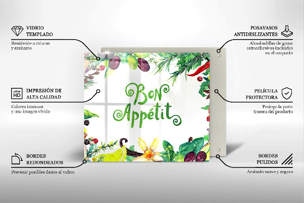 Work surface savers The inscription Bon Appetit