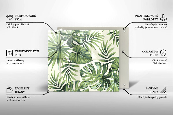 Work surface savers Illustration of the Monstera leaves