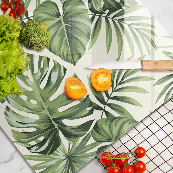 Work surface savers Illustration of the Monstera leaves