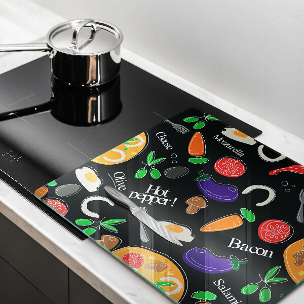 Work surface savers Food illustration