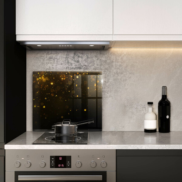 Glass worktop saver Golden glitter