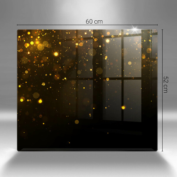 Glass worktop saver Golden glitter