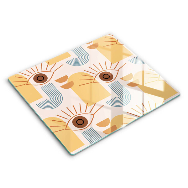 Work surface savers Boho pattern eyes