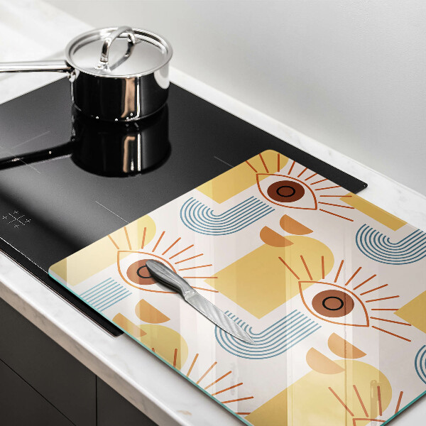 Work surface savers Boho pattern eyes