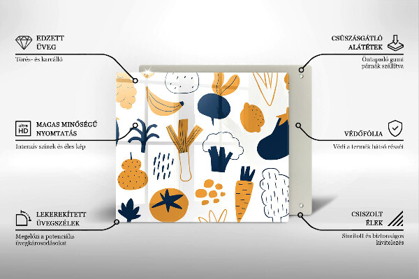 Work surface savers Food illustration