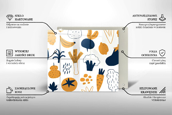 Work surface savers Food illustration