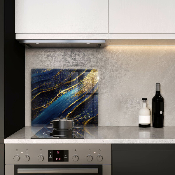 Worktop saver Navy blue abstraction