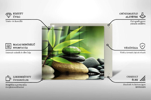 Worktop saver Zen bamboo stones