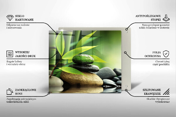 Worktop saver Zen bamboo stones